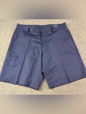 Adidas ClimaLite Mens Flat Front Golf 10” Shorts Size 36 Blue